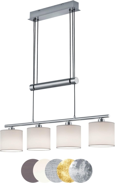 lightling Pendelleuchte Marita, höhenverstellbar, ohne Leuchtmittel, moderne Pendellampe, weiß