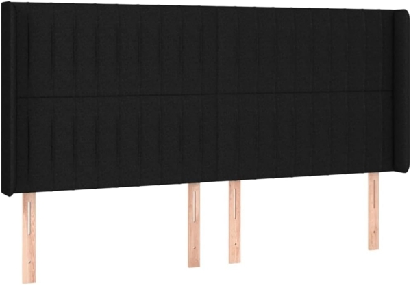 vidaXL Boxspringbett mit Matratze & LED Schwarz 180x200 cm Stoff 3138495 Bild 7