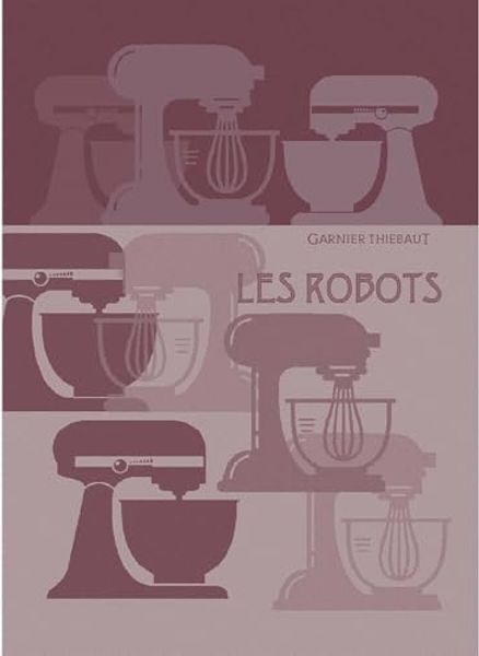 Garnier-Thiebaut Geschirrtuch Les Robots Framboise 50x70 Cm 100% Baumwolle