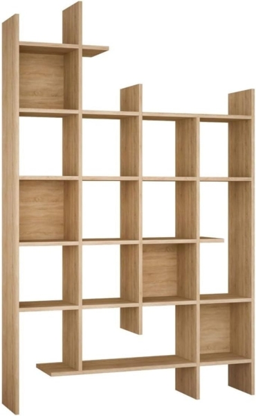 Bücherregal, 'Manco', 188 x 25,5 x 122, Eiche Bild 1