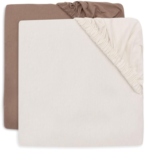 Jollein Spannbettlaken - Jersey - 2 Stück - 70/75×