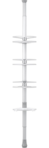 OXO Good Grips Duschregal Teleskop-Duschregal aus Aluminium mit 4 Ablagen, 1-tlg.