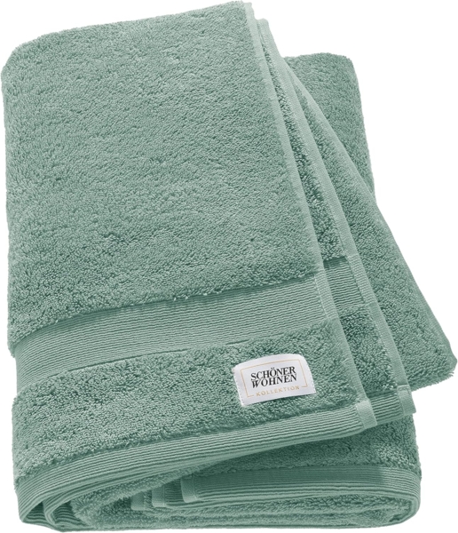 SCHÖNER WOHNEN-Kollektion Duschtuch CUDDLY Duschtuch, Baumwolle (1-St), 70 x 140 cm in Grün