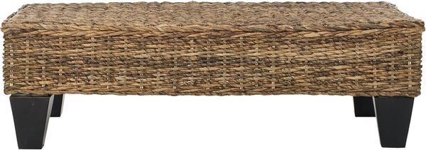 SAFAVIEH Bohemian Rattan Table with Low Profile, in Natural