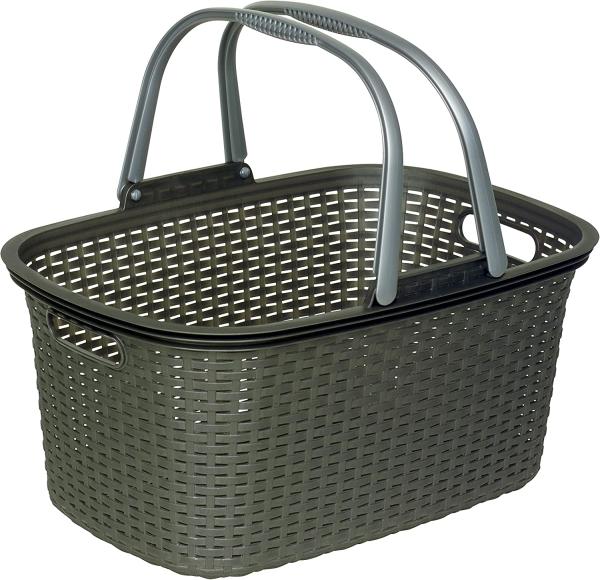 Rival Einkaufskorb "Rattan" Kunststoff mit 2 Griffen