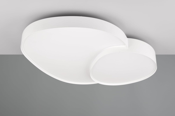 Große LED Deckenleuchte RISE mit Fernbedienung Weiß, Breite 77cm Bild 4