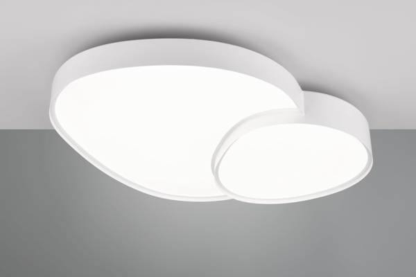 Große LED Deckenleuchte RISE mit Fernbedienung Weiß, Breite 77cm Bild 3