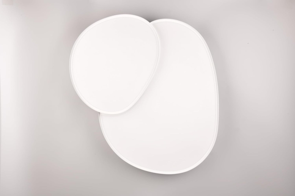 Große LED Deckenleuchte RISE mit Fernbedienung Weiß, Breite 77cm Bild 9