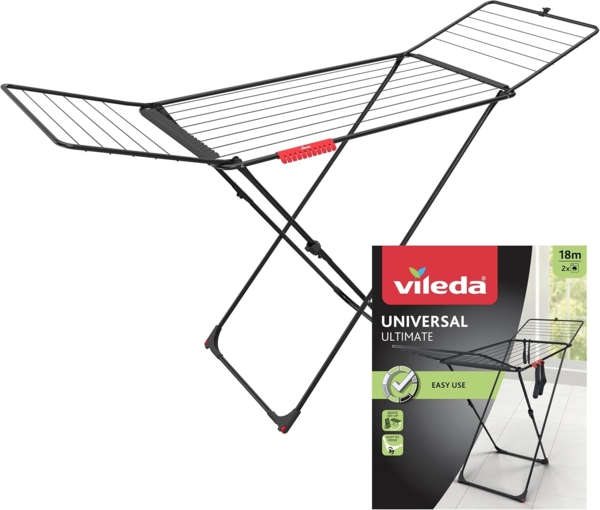 Vileda Wäscheständer Universal Ultimate Trockenlänge 18 m Flügelwäschetrockner