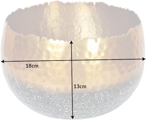 riess-ambiente Dekoschale ORIENT 19cm gold (Einzelartikel, 1 St), Wohnzimmer · Metall · handmade · Übertopf Bild 7