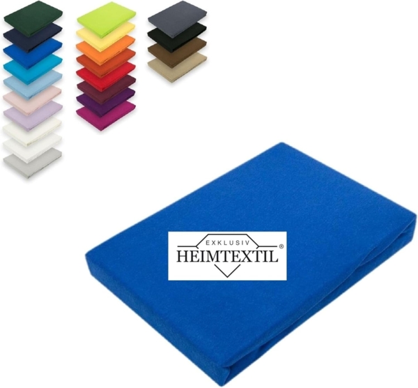 Microfaser Marke Spannbettlaken 90 - 100 x 200 cm + 30 cm Royalblau