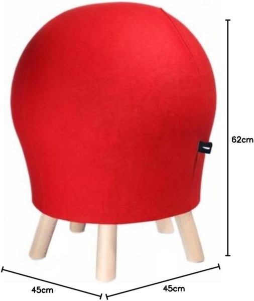 Topstar Sitness 5 Alpine Sitzhocker, Stoff, rot Bild 2