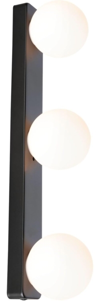 Paulmann 71070 Selection Bathroom Wandleuchte Gove Schwarz Satin 3-flammig G9 IP44