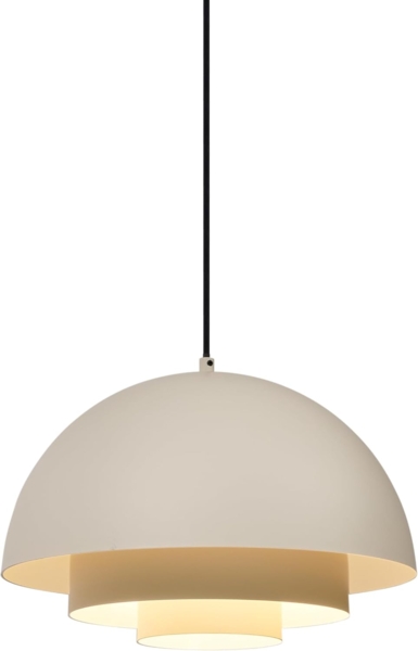 Qazqa Pendelleuchte Loes, ohne Leuchtmittel, E27, Crème, Skandinavisch, Aluminium, 1-flammig