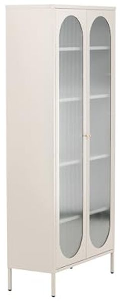 ebuy24 Vitrine Lima Vitrinenschrank 2 Türen beige.