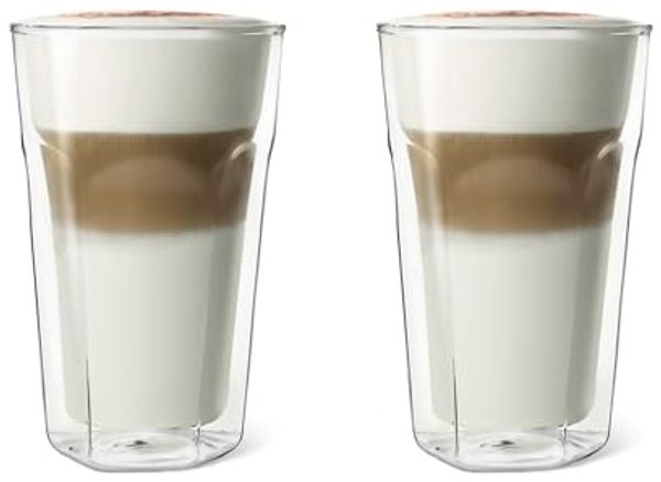 1x2 Leopold Vienna Glas Latte Macchiato doppelwandig