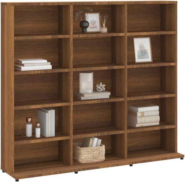 CD-Regal Braun Eichen-Optik 102 x 23 x 89,5 cm Holzwerkstoff