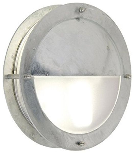 Außenleuchte, 1 x E27/60W, verzinkt, Kunststoffglas opal