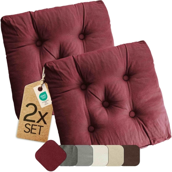 etérea Himmlische Qualität Sitzkissen etérea Heidi Sitzkissen und Stuhlkissen 42x42 cm -