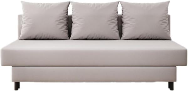 Designer Sofa Lino mit Schlaffunktion Stoff Beige