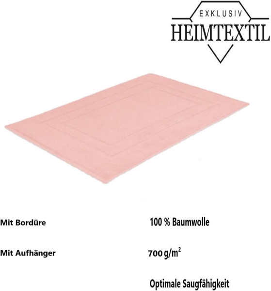 Badvorleger 1 Stück 50 x 80 cm Rosa Bild 6