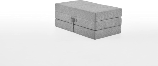 ATLANTIC home collection Falthocker Lenny, 115/195/15 cm, Grau