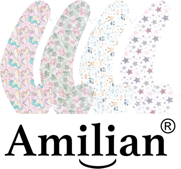 Amilian Stillkissenbezug 170 cm - Kissenbezug für Stillkissen, Seitenschläferkissen -Bezug, 100% Baumwolle - weicher und pflegeleichter Ersatzbezug Bild 7