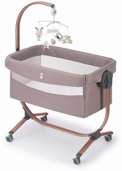 Baby Beistellbett Cullami | Mehr Farben verfügbar | inkl. Wippfunktion | 8-fach höhenverstellbar