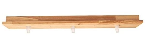 Baldachin 3-flammig Lampen-Baldachin Holz-Natur EC1704