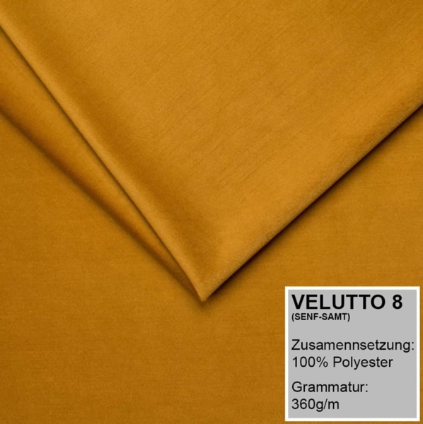 Polsterbett MAROKO 90x200 mit Matratze, Bettkasten und Lattenrost. Farbe: Senf 8 Bild 5