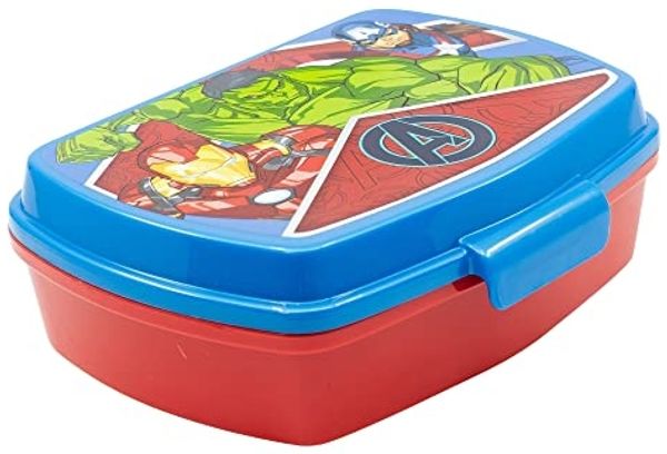 Marvel Avengers Lunchbox für Jungs mit Motiv ca. 17,5 x 14 x 6 cm