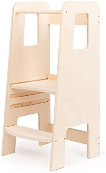 Emu Lernturm Kletterhilfe Montessori Multiplex 40,5x86x38cm Natur