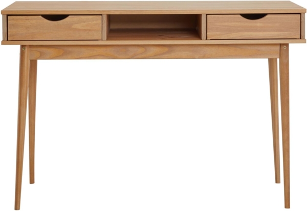 IDIMEX Schreibtisch STEFANO, Bürotisch mit Schubladen aus Massivholz Konsolentisch natur Bild 7