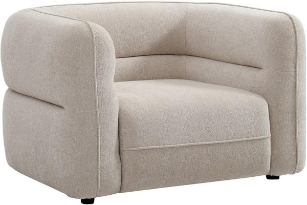 Vente-unique - Sessel - Chenille-Stoff - Beige - TALIENA