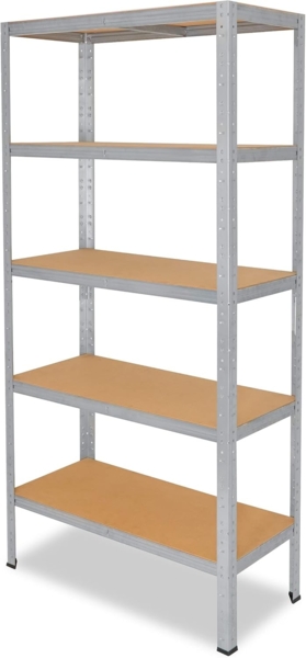 shelfplaza HOME 230x30x23 cm Schwerlastregal in grau-verzinkt mit 5 Böden und 175 kg Traglast pro Boden Bild 7