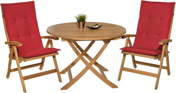 Beautissu Hochlehner Auflage Loft HL Rot Bild 8