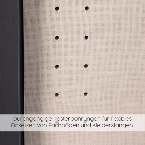 Rauch Möbel Lagoa, Kleiderschrank, Garderobe für Schlafzimmer, Kinderzimmer, Jugendzimmer 2-türig mit Spiegel, 2 Schubladen, mit Zubehör Classic, Farbe Weiß, Breite 91 Bild 14