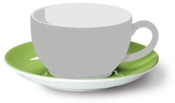 Dibbern Solid Color maigrün Kaffee Untertasse