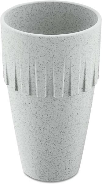 Koziol Becher Latte Connect, Kaffeebecher, Tasse, Kaffeetasse, Thermoplastischer Kunststoff, Organic Grey, 400 ml, 4081670