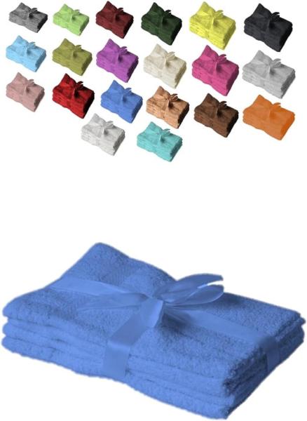 Gästehandtuch 4er Set 30 x 50 cm Royalblau