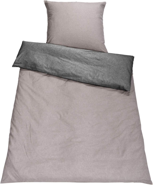 SETEX Wendebettwäsche Chambray, Chambray, 2 teilig, mit Wendefunktion