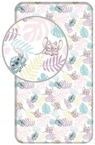Lilo und Stitch Spannbetttuch Spannbettlaken Bettlaken 90 X 200 cm