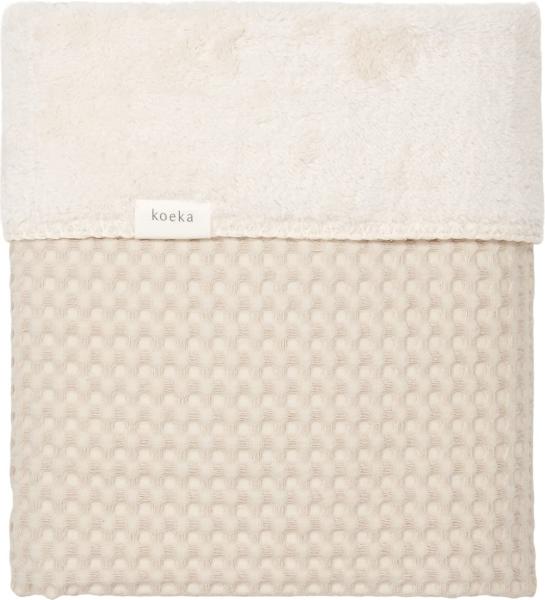 Koeka Oslo Bettdecke Waffel / Teddy Sand / Pebble Beige