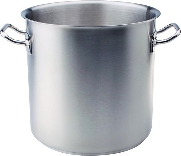 Agnelli Casserole haute en acier inoxydable 18-10 pour induction 24 cm