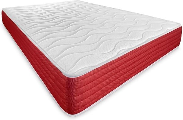 DUÉRMETE ONLINE Viskoelastische Lite Matratze, wendbar, fest und bequem, für Winter/Sommer, Weiß, Höhe 25 cm, 135x200 cm