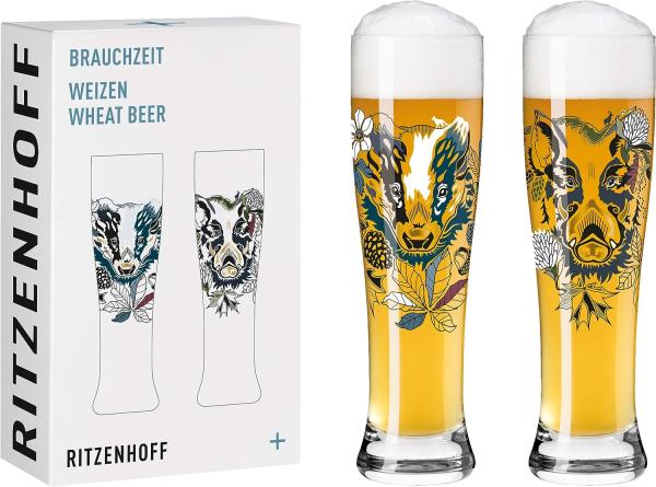 Ritzenhoff Brauchzeit Weizen 2er-Set 004 Petra Mohr 2021 / Weizenbiergläser