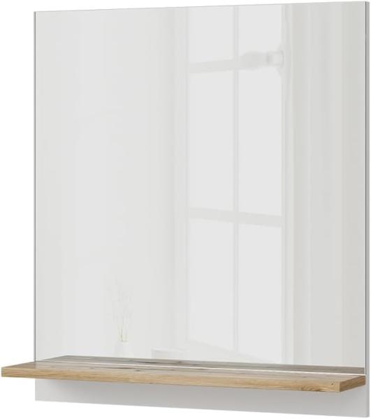 Vicco Badspiegel Marelle 60 x 67 cm modern Wandspiegel mit Ablage für Badezimmer