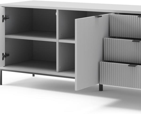 Lowboard Eliza Grau 150 x 60 cm Vicco Bild 6