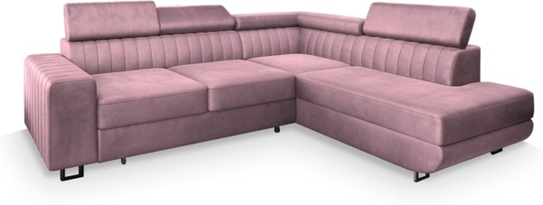 Masseno Ecksofa NOLA mit Schlaffunktion L-Form, Sofa mit Bettkasten
