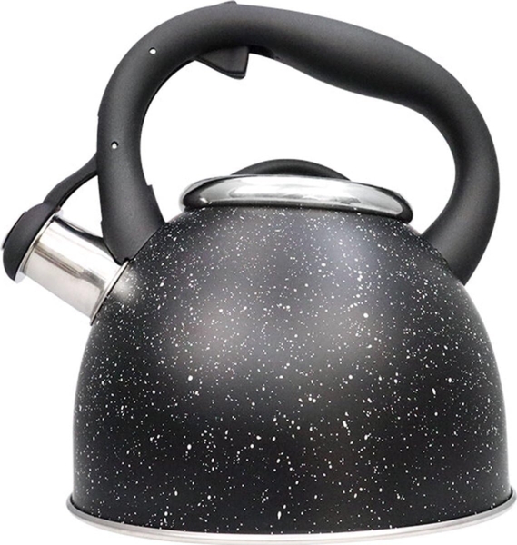 Schäfer 2,5 Liter Flötenkessel "Marble Black" Teekessel schwarz matt 12348